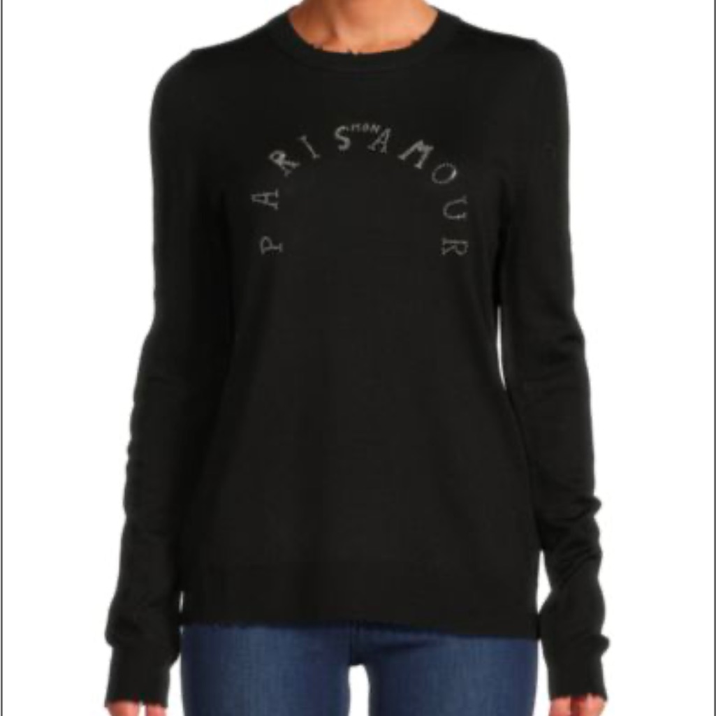 Zadig& Voltaire Miss Paris Sweater, Size S, New